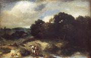Jan lievens A Landscape with Tobias and the Angel Spain oil painting artist